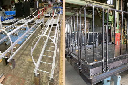 登り階段・ステージ架台製作